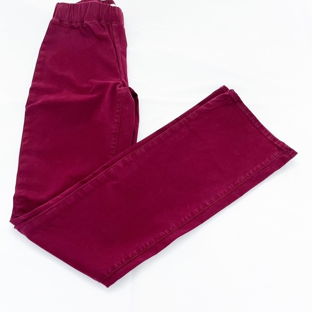 L’AGENCE NWOT Pull-on Maroon High-Rise Flared bottom Pants‎ Size S/P